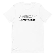 America = ®  Hamburgers T-shirt | Unisex Humor & Fun T-shirts