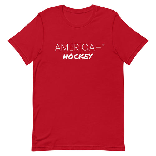 America = ® Hockey T-shirt | Unisex Social Sports T-shirts